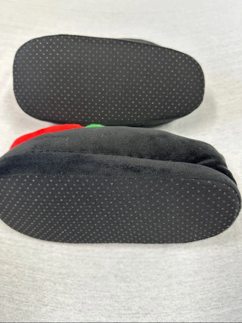 Sriracha Hot Chili Sauce Plush Slipper - Red & Green Kids size S/M